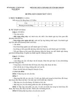 Bài giảng Đáp án chấm Ngữ văn 9-kì I