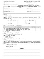 Tài liệu De khao sat dau nam toan 8