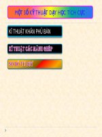 Tài liệu Một số kỹ thuật dạy học