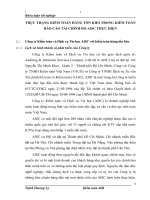 THỰC TRẠNG KIỂM TOÁN HÀNG TỒN KHO TRONG KIỂM TOÁN BÁO CÁO TÀI CHÍNH DO AISC THỰC HIỆN