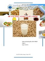 Đậu nành và sức khỏe 