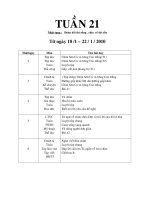 Bài giảng GIÁO ÁN TUẦN 21 LỚP 2
