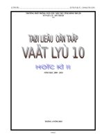 Gián án Tài liệu ôn tập học kì II (2009 2010)