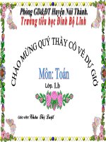 Bài giảng Bài : Giải toán có lời văn