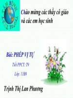 Bài soạn phép vị tự