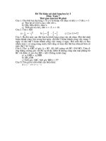Tài liệu Đề thi học kỳ I  môn Toán lớp 7 năm học 2010-2011