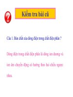 Gián án Bài 19. DÒNG ĐIỆN TRONG CHẤT KHÍ
