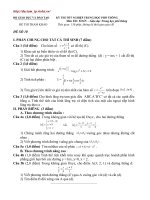 Gián án Đề tham khảo TN Toán số 10