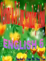 Gián án Bài 6: UNIT 6