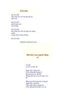 Bài soạn THƠ LORCA