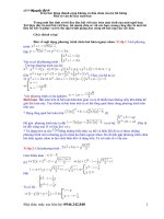 Một số vấn đề hay của toán học