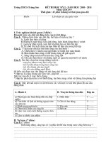 bo de thi hoc ky 1 GDCD 9 nam 2010-2011 co ma tran(moi)