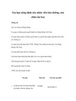 Gia hạn năng định cho nhân viên bảo dưỡng, sửa chữa tàu bay