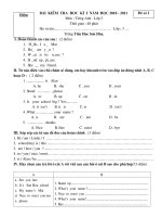 Bài soạn DE THI CUOI KY I - LOP 3