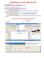 Tài liệu HƯỚNG DẪN LÀM BANNER