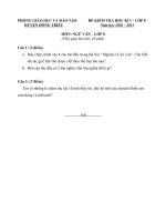 Tài liệu Đề kiểm tra HK1 năm học 2010-2011