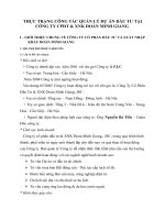 THỰC TRẠNG CÔNG TÁC QUẢN LÝ DỰ ÁN ĐẦU TƯ TẠI CÔNG TY CPĐT & XNK ĐOÀN MINH GIANG