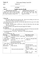 Tài liệu giáo án lớp 5- tuần 19- 3 cột( pp dạy HS tích cực- đã tích hợp)