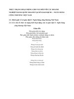 THỰC TRẠNG HOẠT ĐỘNG CHO VAY ĐỐI VỚI CÁC DOANH NGHIỆP NGOÀI QUỐC DOANH TẠI SỞ GIAO DỊCH I