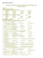 Bài giảng Ôn thi TN THPT Anh số 8