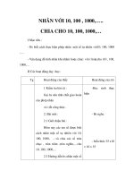 NHÂN VỚI 10, 100 , 1000,….. - CHIA CHO 10, 100, 1000,…