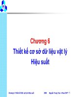 Bài giảng slide cơ sở dữ liệu_BKA_C6:Thiết kế cơ sở dữ liệu vật lý và hiệu suất