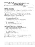 Bài soạn De KT cuoi ky 1 mon TV 2 NH 10 - 11