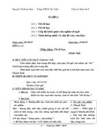 Bài soạn Giáo an ngử văn 8 ca năm