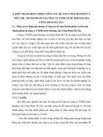 Ý KIẾN NHẰM HOÀN THIỆN CÔNG TÁC KẾ TOÁN THÀNH PHẨM VÀ TIÊU THỤ THÀNH PHẨM TẠI CÔNG TY TNHH NƯỚC KHOÁNG BIA CÔNG ĐOÀN HÀ TÂY
