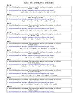 Bài giảng Mỗi em một đề. 56 đề kiểm tra 15'''' chương halogen ( nhận biết + chuỗi phản ứng)CB+ NC