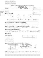 Gián án TOÁN LỚP 1. KÌ I.2010.2011