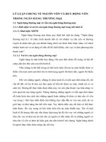 LÝ LUẬN CHUNG VỀ NGUỒN VỐN VÀ HUY ĐỘNG VỐN TRONG NGÂN HÀNG THƯƠNG MẠI