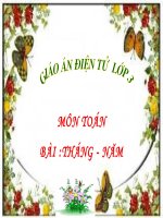 Bài giảng toán - tháng , năm