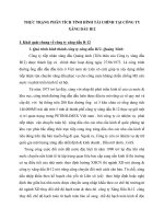 THỰC TRẠNG PHÂN TÍCH TÌNH HÌNH TÀI CHÍNH TẠI CÔNG TY XĂNG DẦU B12