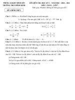 Tài liệu Đề Thi học kỳ I (2010 Vip)