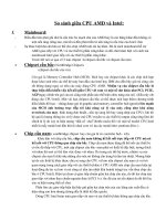 So sánh giữa CPU AMD và Intel