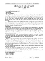 ke hoach bo mon Mi Thuat