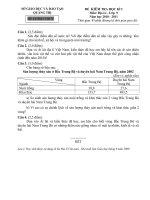 Gián án ĐÈ THI -ĐÁP ÁNHKI 10-11