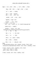 Tài liệu dap an hoa 11