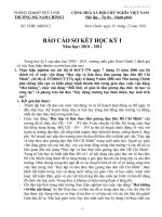 Bài soạn Báo cáo sơ kết học kỳ 1 - MG Nam Chính 2