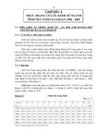 THỰC TRẠNG cơ cấu kinh tế ngành tỉnh Trà Vinh tới năm 2015