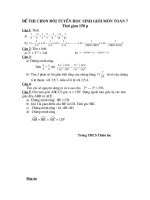 Bài giảng DE THI HSG TOAN 7 (CO DAP AN)