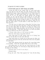 VỀ QUẢN LÝ CHẤT LƯỢNG Công ty Mai Động