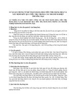 LÝ LUẬN CHUNG VỀ KẾ TOÁN HÀNG HOÁ TIÊU THỤ HÀNG HOÁ VÀ XÁC ĐỊNH KẾT QUẢ TIÊU THỤ TRONG CÁC DOANH NGHIỆP THƯƠNG MẠI