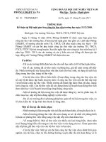 Bài soạn Thông báo kết luận công tác thư viện