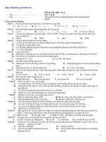 Tài liệu Đề TK thi HK I Lý 10 số 10