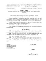 Tài liệu Quyết định khen thưởng vẽ tranh về môi trường cấp tỉnh năm 2010