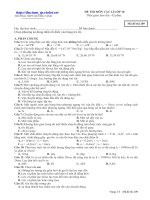 Lý 10 Đề thi HK I số 6