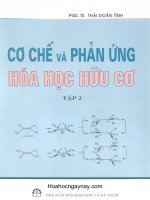 Cơ chế và phản ứng hóa học hữu cơ tập 2 - Thái Doãn Tĩnh