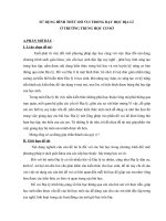 Sử dụng hình thức đố vui trong dạy học Địa lý ở trường THCS